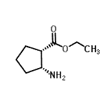 structure of CAS# 197904-11-3, Ethyl (1S,2R)-2-Aminocyclopentanecarboxylate;(1S,2R)-ethyl 2-aminocyclopentanecarboxylate;Ethyl (1S,2R)-2-Aminocyclopentanecarboxylate
