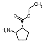 structure of CAS# 197916-36-2, Ethyl (1R,2S)-2-Aminocyclopentanecarboxylate;(1R,2S)-ethyl 2-aminocyclopentanecarboxylate