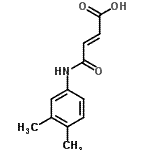 structure of CAS# 198220-55-2, (2E)-4-[(3,4-Dimethylphenyl)Amino]-4-Oxo-2-Butenoic Acid;(2E)-3-[N-(3,4-dimethylphenyl)carbamoyl]prop-2-enoic acid;(2E)-4-(3,4-Dimethylanilino)-4-oxo-2-butenoic acid;(2E)-4-(3,4-Dimethylanilino)-4-oxo-2-butenoic acid #
