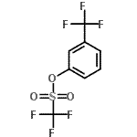 结构式 CAS# 199188-30-2, 3-(三氟甲基)苯基三氟甲烷磺酸酯