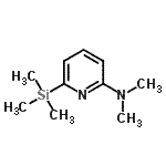结构式 CAS# 199273-61-5, N,N-二甲基-6-(三甲基硅烷基)-2-吡啶胺