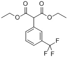 structure of CAS# 1997-28-0, 2-[3-(Trifluoromethyl)Phenyl]-Propanedioic Acid 1,3-Diethyl Ester;2-[3-(Trifluoromethyl)Phenyl]Propanedioic Acid Diethyl Ester;2-[3-(Trifluoromethyl)Phenyl]Malonic Acid Diethyl Ester;Diethyl 3-Trifluoromethylphenyl Malonate