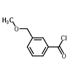 structure of CAS# 199742-77-3, 3-(Methoxymethyl)Benzoyl Chloride;3-(methoxymethyl)benzoyl chloride
