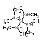 structure of CAS# 2003-85-2, 2,2-Bis(Dimethylsilyl)-1,1,3,3-Tetramethyltrisilane;Tetrakis dimethylsilylsilane;Tetrakis(dimethylsilyl)silane