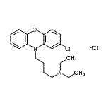 CAS#: 201788-90-1， 4-(2-Chloro-10H-Phenoxazin-10-Yl)-N,N-Diethyl-1-Butanamine Hydrochloride (1:1)