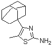 结构式 CAS# 201992-89-4, 4-(金刚烷-1-基)-5-甲基-1,3-噻唑-2-胺