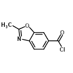 结构式 CAS# 202195-57-1, 2-甲基-1,3-苯并恶唑-6-甲酰氯