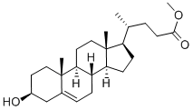 structure of CAS# 20231-57-6, (3b)-3-Hydroxy-Chol-5-en-24-oic acid methyl ester;4-(3-Hydroxy-10,13-Dimethyl-2,3,4,7,8,9,11,12,14,15,16,17-Dodecahydro-1H-Cyclopenta[A]Phenanthren-17-Yl)Pentanoic Acid Methyl Ester;4-(3-Hydroxy-10,13-Dimethyl-2,3,4,7,8,9,11,12,14,15,16,17-Dodecahydro-1H-Cyclopenta[A]Phenanthren-17-Yl)Valeric Acid Methyl Ester;Nsc84140