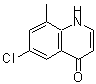 structure of CAS# 203626-38-4, 6-Chloro-8-Methyl-4(1H)-Quinolinone;6-Chloro-8-methyl-4-quinolinol;6-Chloro-8-methyl-quinolin-4-ol;Chlorohydroxymethylquinoline