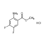 CAS#: 20372-65-0， Methyl 2-Amino-4,5-Difluorobenzoate Hydrochloride (1:1)