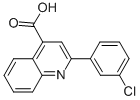 结构式 CAS# 20389-10-0, 2-(3-氯苯基)-4-喹啉羧酸