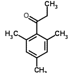 structure of CAS# 2040-15-5, 1-Mesityl-1-Propanone;1-Mesityl-1-propanone #;1-propanone, 1-(2,4,6-trimethylphenyl);MFCD00017280