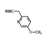 结构式 CAS# 204067-34-5, (5-甲氧基-2-吡啶基)乙腈