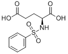 structure of CAS# 20531-36-6, N-(Phenylsulfonyl)-L-Glutamic Acid;(S)-(+)-N-(PHENYLSULPHONYL)GLUTAMIC ACID;(R)-(-)-N-(PHENYLSULPHONYL)GLUTAMIC ACID;(-)-N-(PHENYLSULFONYL)GLUTAMIC ACID, 97%