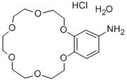 结构式 CAS# 205504-06-9, 4-氨基苯并-18-冠醚-6 倍半水合物盐酸盐