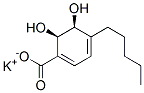 结构式 CAS# 205639-93-6, (5S,6R)-5,6-二羟基-4-戊基环己-1,3-二烯-1-羧酸根