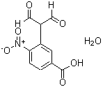 结构式 CAS# 205680-84-8, 3-(1-甲酰基-2-氧代乙基)-4-硝基-苯甲酸水合物(1:1)