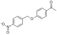 结构式 CAS# 205748-03-4, 4'-(4-硝基苄氧基)苯乙酮