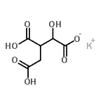 structure of CAS# 205939-59-9, Potassium 3,4-Dicarboxy-2-Hydroxybutanoate;(+)-Potassium Ds-threo-isocitrate monobasic;1-hydroxypropane-1,2,3-tricarboxylic acid, potassium salt;DL-Isocitric acid monopotassium salt