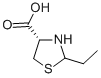 结构式 CAS# 205985-92-8, (4S,2RS)-2-乙基噻唑烷-4-羧酸