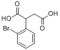 structure of CAS# 20608-82-6, 2-(2-Bromophenyl)-Butanedioic Acid;2-(2-BROMO-PHENYL)-SUCCINIC ACID