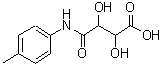structure of CAS# 206761-79-7, 2,3-Dihydroxy-4-[(4-Methylphenyl)Amino]-4-Oxobutanoic Acid;(-)-4'-Methyltartranilic acid;(+)-4'-Methyltartranilic acid;(+)-4'-METHYLTARTRANILICACID