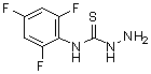 结构式 CAS# 206761-92-4, N-(2,4,6-三氟苯基)肼基硫代甲酰胺