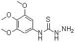 structure of CAS# 206762-46-1, N-(3,4,5-Trimethoxyphenyl)Hydrazinecarbothioamide;4-(3,4,5-Trimethoxyphenyl)-3-thiosemicarbazide;HYDRAZINECARBOTHIOAMIDE,N-(3,4,5-TRIMETHOXYPHENYL)-;hydrazino[(3,4,5-trimethoxyphenyl)amino]methane-1-thione