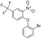 structure of CAS# 2069-14-9, 1-(2-Bromophenoxy)-2-Nitro-4-(Trifluoromethyl)-Benzene;Ether, O-Bromophenyl 3-Nitro-.Alpha.,.Alpha.,.Alpha.-Trifluoro-P-Tolyl-,;Ether, O-Bromophenyl 3-Nitro-Alpha,Alpha,Alpha-Trifluoro-P-Tolyl-