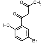 structure of CAS# 207387-68-6, 1-(5-Bromo-2-Hydroxyphenyl)-1,3-Butanedione;1- 13-BUTANEDI&;1-(5-Bromo-2-hydroxyphenyl)-1,3-butanedione;546364_ALDRICH