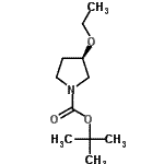 structure of CAS# 207746-96-1, 2-Methyl-2-Propanyl (3R)-3-Ethoxy-1-Pyrrolidinecarboxylate;1-BOC-(R)-3-ETHOXYPYRROLIDINE;3-Ethoxy-Pyrrolidine-1-Carboxylic Acid Tert-Butyl Ester;tert-butyl (3R)-3-ethoxypyrrolidinecarboxylate