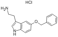 structure of CAS# 20776-45-8, 5-Benzyloxy-3-(2-Ethylamino)Indole Hydrochloride;2-[5-(Benzyloxy)-1H-Indol-3-Yl]Ethylamine;Indole, 3-Aminoethyl-5-Benzyloxy-;5-(Phenylmethoxy)-1H-Indole-3-Ethylamine Monohydrochloride