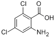 structure of CAS# 20776-63-0, 2-Amino-4,6-Dichlorobenzoic Acid;2-Amino-4,6-Dichloro-Benzoic Acid;Nsc154083;Zero/005668