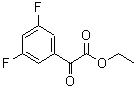 结构式 CAS# 208259-57-8, (3,5-二氟苯基)(氧代)乙酸乙酯