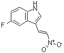 structure of CAS# 208645-53-8, 5-Fluoro-3-[(E)-2-Nitrovinyl]-1H-Indole;1H-INDOLE,5-FLUORO-3-(2-NITROETHENYL)-;3-((1E)-2-nitrovinyl)-5-fluoroindole;5-Fluoro-3-(2-nitrovinyl)indole