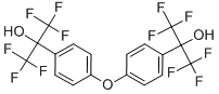 structure of CAS# 2093-04-1, 4,4'-Oxybis[alpha,alpha-bis(trifluoromethyl)-Benzenemethanol;1,1,1,3,3,3-Hexafluoro-2-[4-[4-[2,2,2-Trifluoro-1-Hydroxy-1-(Trifluoromethyl)Ethyl]Phenoxy]Phenyl]Propan-2-Ol;1,1,1,3,3,3-Hexafluoro-2-[4-[4-(1,1,1,3,3,3-Hexafluoro-2-Hydroxy-Propan-2-Yl)Phenoxy]Phenyl]Propan-2-Ol;1,1,1,3,3,3-Hexafluoro-2-(4-(4-[2,2,2-Trifluoro-1-Hydroxy-1-(Trifluoromethyl)Ethyl]Phenoxy)Phenyl)-2-Propanol