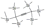 structure of CAS# 20932-80-3, Trimethyl-[1,1,4,4,4-Pentakis(Trimethylsilyl)But-2-Ynyl]Silane;2,7-Disilaoct-4-Yne, 2,2,7,7-Tetramethyl-3,3,6,6-Tetrakis(Trimethylsilyl)-