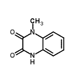 structure of CAS# 20934-51-4, 1-Methyl-1,4-Dihydro-2,3-Quinoxalinedione;1,2,3,4-Tetrahydro-1-methyl-2,3-dioxoquinoxaline;1-methyl-1,4-dihydro-2,3-quinoxalinedione;1-Methyl-1,4-dihydro-2,3-quinoxalinedione #