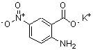 结构式 CAS# 209664-72-2, 2-氨基-5-硝基苯甲酸钾