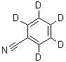结构式 CAS# 2102-15-0, (<sup>2</sup>H<sub>5</sub>)苯甲腈
