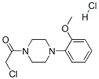 结构式 CAS# 21057-39-6, 1-(氯乙酰基)-4-(2-甲氧基苯基)哌嗪盐酸盐