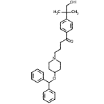structure of CAS# 210686-41-2, 4-[4-(Diphenylmethoxy)-1-Piperidinyl]-1-[4-(1-Hydroxy-2-Methyl-2-Propanyl)Phenyl]-1-Butanone;Hydroxy Ebastine
