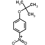 结构式 CAS# 2109-72-0, 1-[(2-甲基-2-丙基)氧基]-4-硝基苯