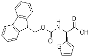 结构式 CAS# 211682-13-2, (2S)-{[(9H-芴-9-基甲氧基)羰基]氨基}(2-噻吩基)乙酸
