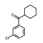 结构式 CAS# 211985-77-2, (3-氯苯基)(环己基)甲酮
