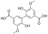 structure of CAS# 2134-90-9, 3-(5-Carboxy-2-Hydroxy-3-Methoxyphenyl)-4-Hydroxy-5-Methoxybenzoic Acid;3-(5-Carboxy-2-Hydroxy-3-Methoxy-Phenyl)-4-Hydroxy-5-Methoxy-Benzoic Acid;(1,1'-Biphenyl)-3,3'-Dicarboxylic Acid, 6,6'-Dihydroxy-5,5'-Dimethoxy-;6,6'-Dihydroxy-5,5'-Dimethoxy-(1,1'-Biphenyl)-3,3'-Dicarboxylic Acid