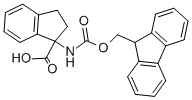 结构式 CAS# 214139-28-3, N-芴甲氧羰基-DL-1-氨基茚满-1-羧酸
