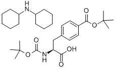 structure of CAS# 214750-69-3, N,4-Bis[(1,1-Dimethylethoxy)Carbonyl]-L-Phenylalanine;N-ALPHA-T-BUTOXYCARBONYL-(4-T-BUTYLOXYCARBONYL)-L-PHENYLALANINE DICYCLOHEXYLAMMONIUM SALT;BOC-(4-T-BUTYLOXYCARBONYL)-L-PHENYLALANINE DICYCLOHEXYLAMMONIUM SALT;BOC-4-(CARBOXY-T-BUTYL)-L-PHENYLALANINE DICYCLOHEXYLAMMONIUM SALT