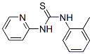 structure of CAS# 21487-27-4, 3-(2-Methylphenyl)-1-Pyridin-2-Yl-Thiourea;1-(2-Methylphenyl)-3-(2-Pyridyl)Thiourea;1-(2-Methylphenyl)-3-Pyridin-2-Yl-Thiourea;Zinc00054199