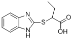 structure of CAS# 21547-71-7, 2-(1 H-Benzoimidazol-2-Ylsulfanyl)-Butyric Acid;(2S)-2-(1H-Benzimidazol-2-Ylthio)Butanoate;(2S)-2-(1H-Benzimidazol-2-Ylthio)Butyrate;Zinc00091120